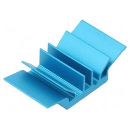 Radiator extrudat cu aripioare BGA albastru 15x27.94mm | Electronic-mag.ro | Componente Electronice