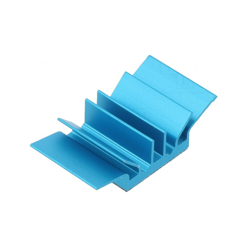 Radiator extrudat cu aripioare BGA albastru 15x27.94mm | Electronic-mag.ro | Componente Electronice