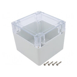 Carcasă Universală cu Bucşă din Alamă 105x105x90 mm | Electronic-mag.ro | Componente Electronice