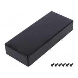 Carcasă universală neagră 71x165x29 mm ABS | Electronic-mag.ro | Componente Electronice