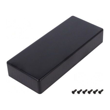 Carcasă universală neagră 71x165x29 mm ABS | Electronic-mag.ro | Componente Electronice