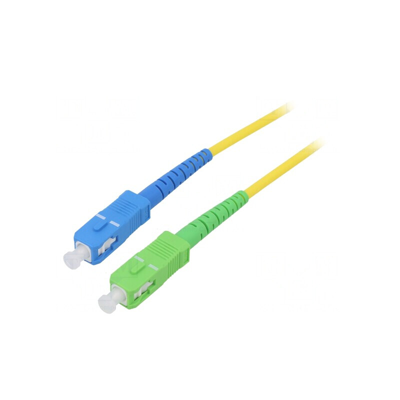 Patch Cord Fibra Optica OS2 SC/APC SC/UPC 20m Galben | Electronic-mag.ro | Componente Electronice