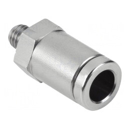 Racord Push-in Drept M5 6mm Alamă Nichelată | Electronic-mag.ro | Componente Electronice