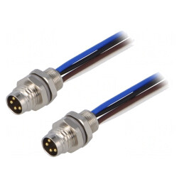 Conector M8 0,2m Tată 4-PIN Filet Exterior | Electronic-mag.ro | Componente Electronice