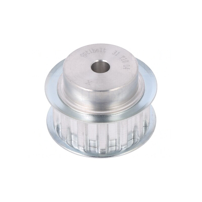 Roată de curea T10 aluminiu 16mm 42,7mm | Electronic-mag.ro | Componente Electronice