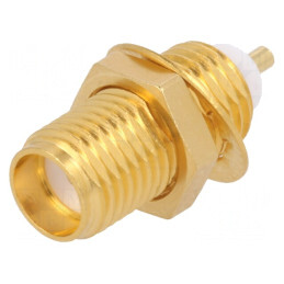 Soclu SMA Mamă Drept 50Ω pentru Panou | Electronic-mag.ro | Componente Electronice