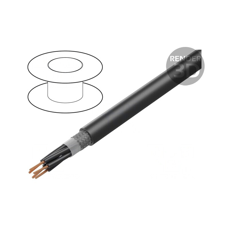 Cablu ÖLFLEX ROBUST 215C 5x1,5mm² Negru 300/500V CPR Fca | Electronic-mag.ro | Componente Electronice