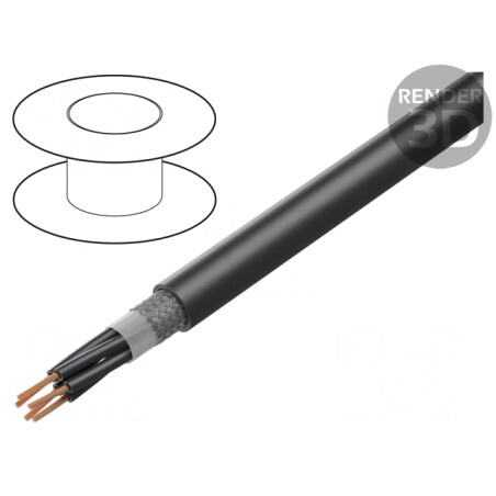Cablu ÖLFLEX ROBUST 215C 5x1,5mm² Negru 300/500V CPR Fca | Electronic-mag.ro | Componente Electronice