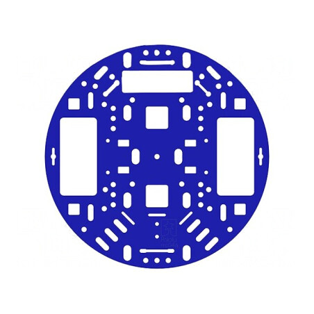 Şasiu Acrilic Albastru Ø127x3mm | Electronic-mag.ro | Componente Electronice