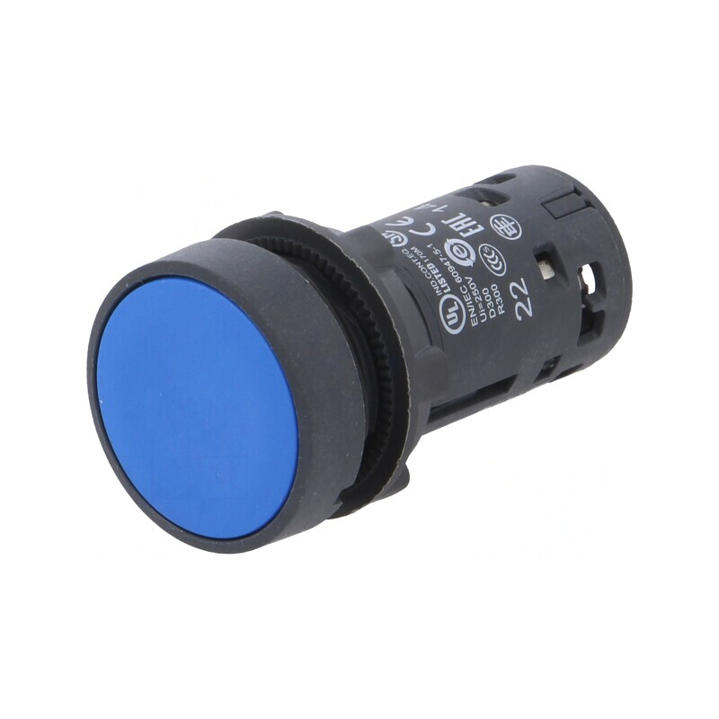 Comutator Apăsare 22mm 1NC 1NO | Electronic-mag.ro | Componente Electronice