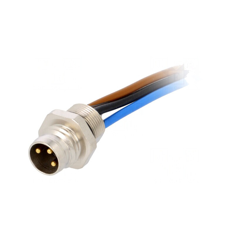 Conector M8 Tată 3 PIN pentru Panou 0.2m | Electronic-mag.ro | Componente Electronice Conector M8 Tată 3 PIN pentru Panou 0.2m | Electronic-mag.ro | Componente Electronice