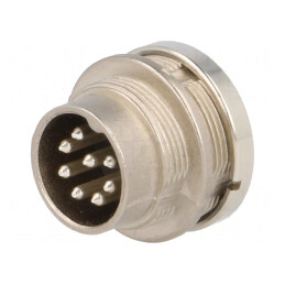 Conector M16 Soclu Tată 8-PIN 5A 100V IP65/IP67 | Electronic-mag.ro | Componente Electronice