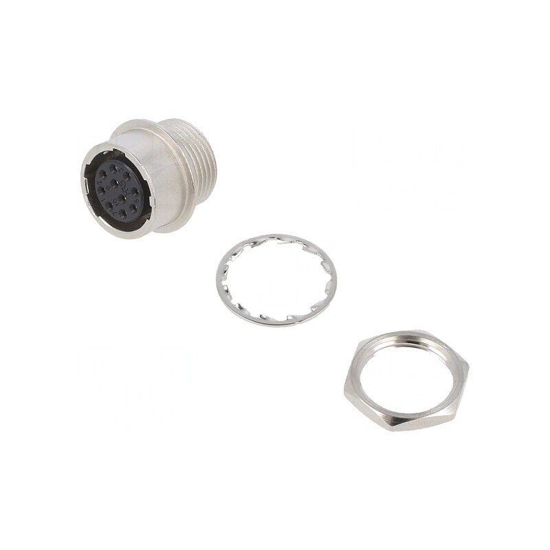 Conector Circular HR10 Push-Pull Soclu 2A Argintat Lipire | Electronic-mag.ro | Componente Electronice