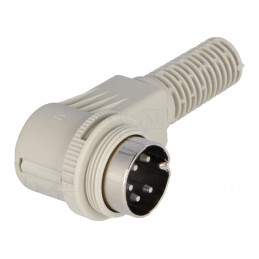 Mufă DIN 5 PIN 240° Unghi 90° Pe Cablu | Electronic-mag.ro | Componente Electronice