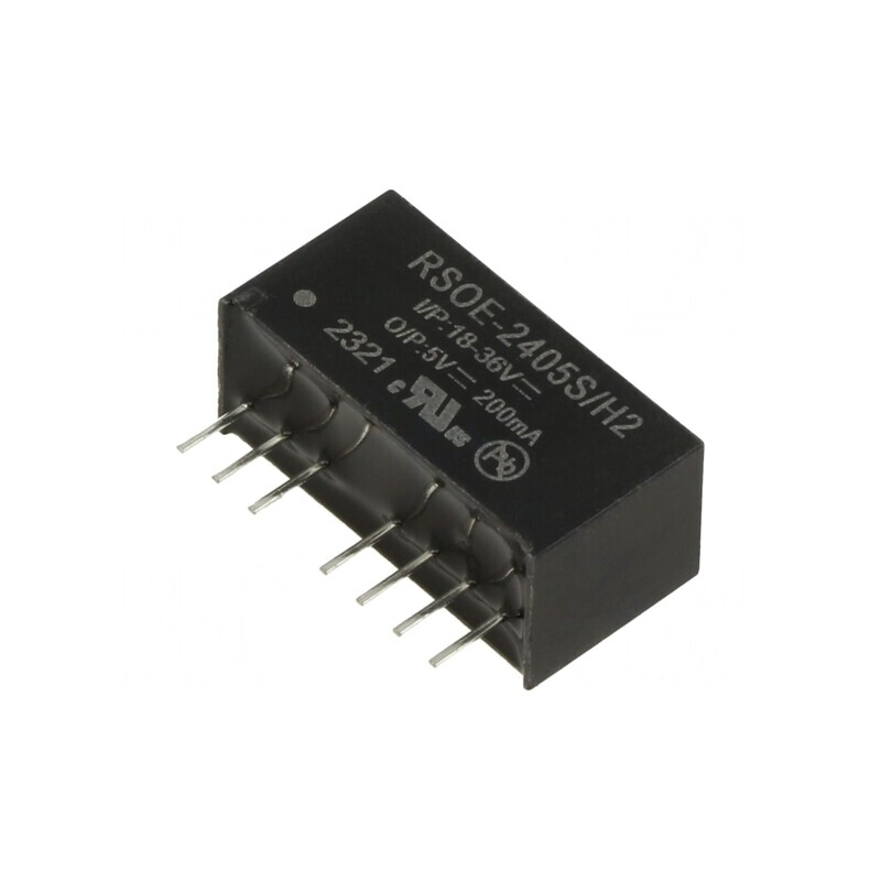 Convertor DC/DC 1W 18-36V la 5V 200mA SIP8 | Electronic-mag.ro | Componente Electronice