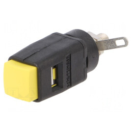 Clemă laborator galbenă 70VDC 16A | Electronic-mag.ro | Componente Electronice