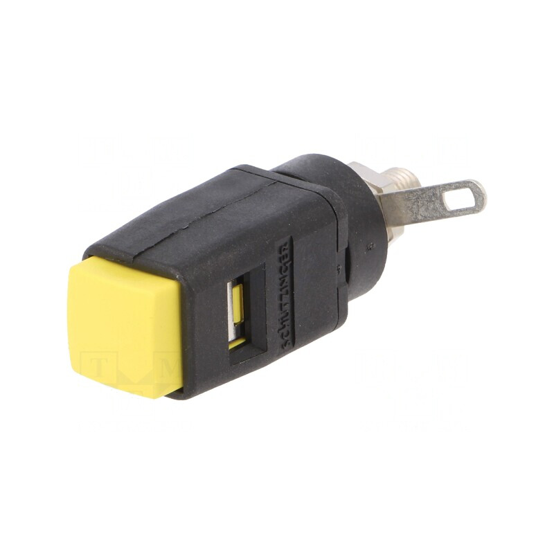 Clemă laborator galbenă 70VDC 16A | Electronic-mag.ro | Componente Electronice