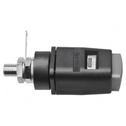 Clemă de laborator gri 70VDC 16A poliamidă | Electronic-mag.ro | Componente Electronice