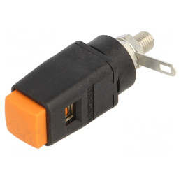 Clemă de laborator portocalie 16A 70VDC | Electronic-mag.ro | Componente Electronice