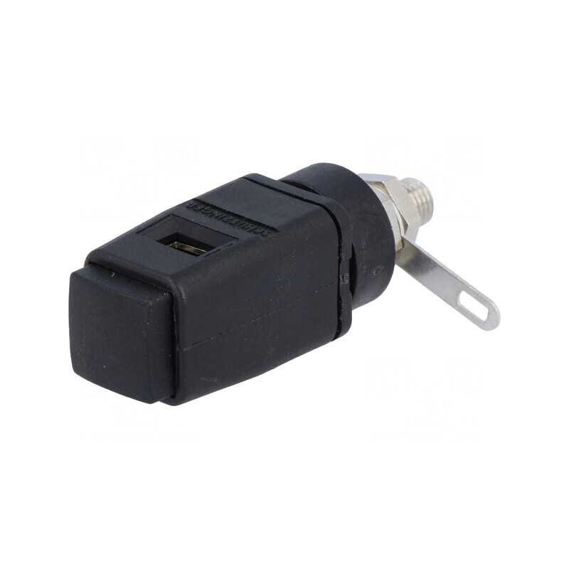 Clemă de laborator neagră 70VDC 16A nichel 33VAC | Electronic-mag.ro | Componente Electronice