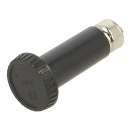 Adaptor Siguranțe Cilindrice 10A Negru 500VAC | Electronic-mag.ro | Componente Electronice