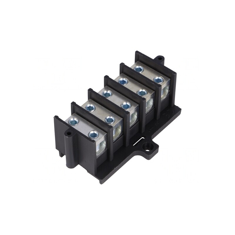 Regletă conexiuni terminal 35mm2 150A 5 piste | Electronic-mag.ro | Componente Electronice