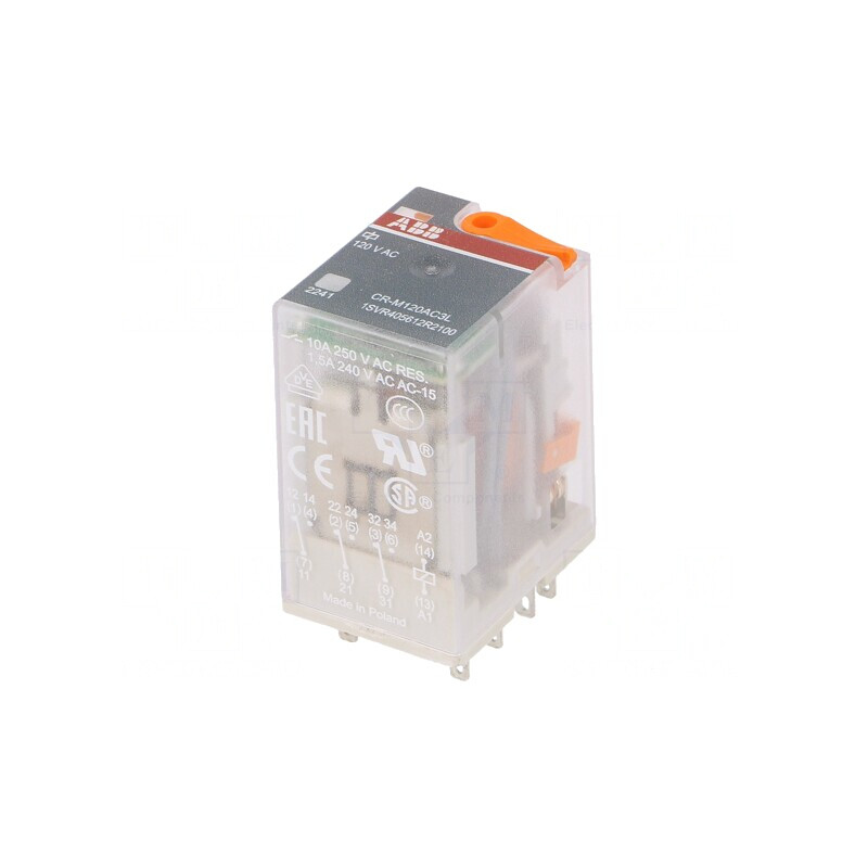 Releu Electromagnetic 3PDT 120VAC 10A | Electronic-mag.ro | Componente Electronice