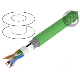 Cablu Ethernet Industrial HELUKAT 250IND S/FTP 4x2x22AWG | Electronic-mag.ro | Componente Electronice