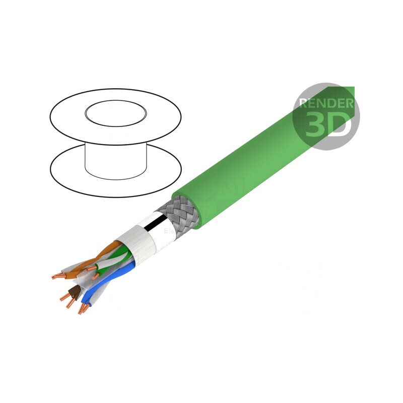 Cablu Ethernet Industrial HELUKAT 250IND S/FTP 4x2x22AWG | Electronic-mag.ro | Componente Electronice