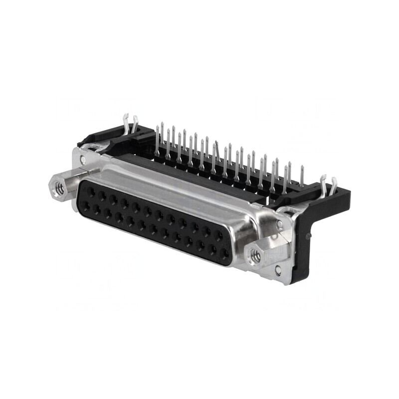 Conector D-Sub 25 Pin Mamă 90° THT UNC 4-40 | Electronic-mag.ro | Componente Electronice