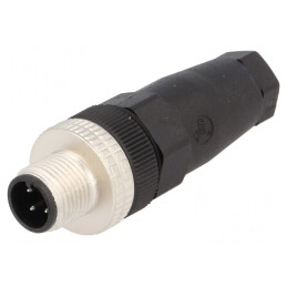 Mufă M12 4 PIN tată DeviceNet/CANopen IP67 pe cablu | Electronic-mag.ro | Componente Electronice