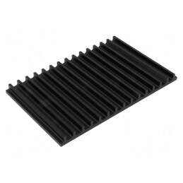 Radiator Extrudat cu Aripioare Negru 100x159x10 mm | Electronic-mag.ro | Componente Electronice