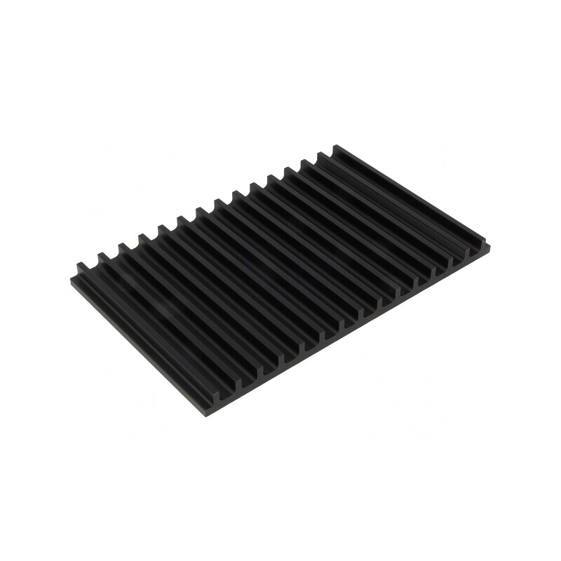 Radiator Extrudat cu Aripioare Negru 100x159x10 mm | Electronic-mag.ro | Componente Electronice