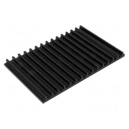 Radiator Extrudat cu Aripioare Negru 100x159x10 mm | Electronic-mag.ro | Componente Electronice