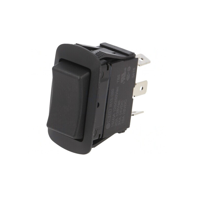 Rocker Switch SP3T 10A/28VDC Black IP56 | Electronic-mag.ro | Componente Electronice Rocker Switch SP3T 10A/28VDC Black IP56 | Electronic-mag.ro | Componente Electronice