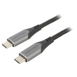 Cablu USB C 3.1 1m Negru 5Gbps | Electronic-mag.ro | Componente Electronice