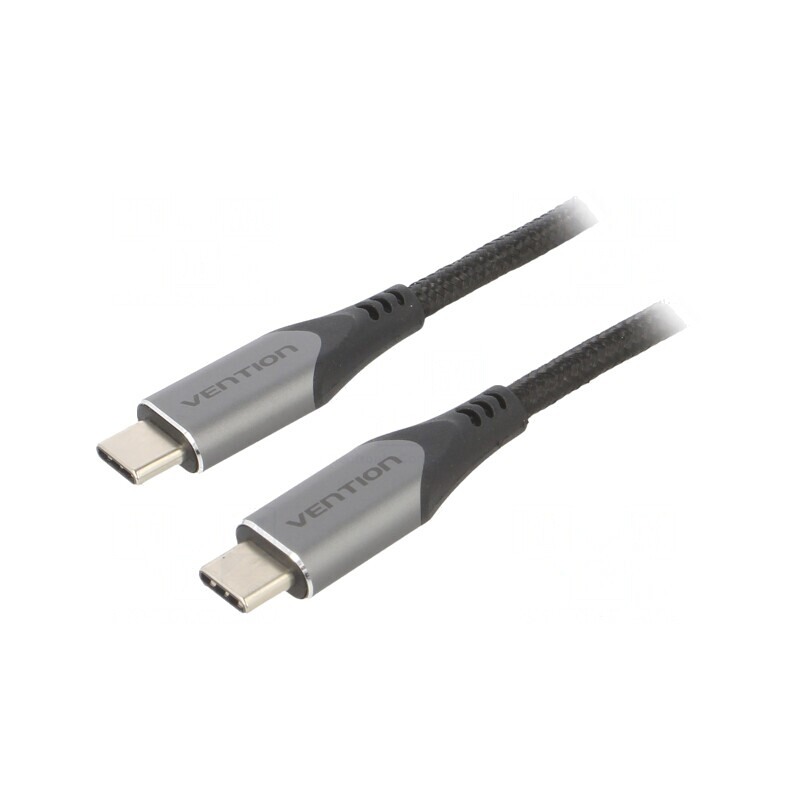 Cablu USB C 3.1 1m Negru 5Gbps | Electronic-mag.ro | Componente Electronice