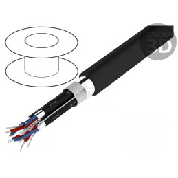 Cablu Difuzor HELUSOUND 4x2x0.22mm Negru | Electronic-mag.ro | Componente Electronice