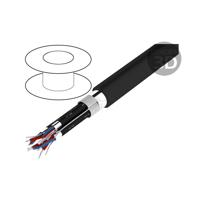 Cablu Difuzor HELUSOUND 4x2x0.22mm Negru | Electronic-mag.ro | Componente Electronice