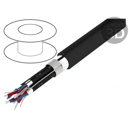 Cablu Difuzor HELUSOUND 4x2x0.22mm Negru | Electronic-mag.ro | Componente Electronice