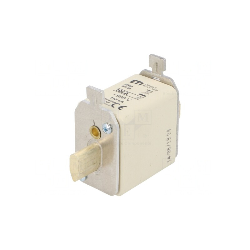 Siguranță ardere rapidă 100A 500VAC NH00 | Electronic-mag.ro | Componente Electronice
