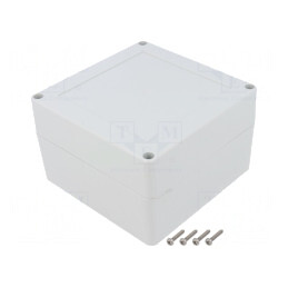 Carcasă Universală 120x120x75mm cu Bucșă din Alamă | Electronic-mag.ro | Componente Electronice