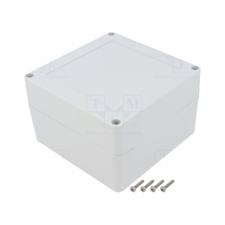 Carcasă Universală 120x120x75mm cu Bucșă din Alamă | Electronic-mag.ro | Componente Electronice