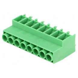 Regletă Conexiuni PCB 90° 6,35mm 8 Piste 41A | Electronic-mag.ro | Componente Electronice