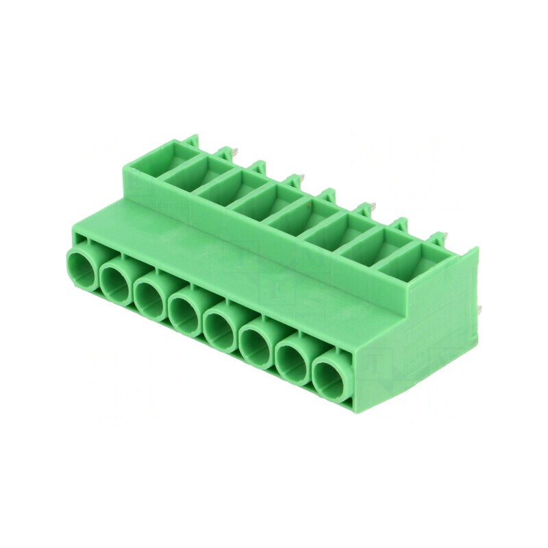 Regletă Conexiuni PCB 90° 6,35mm 8 Piste 41A | Electronic-mag.ro | Componente Electronice