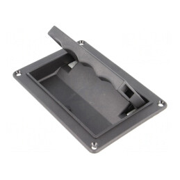 Manetă poliamidă neagră 20mm x 130mm x 91mm | Electronic-mag.ro | Componente Electronice