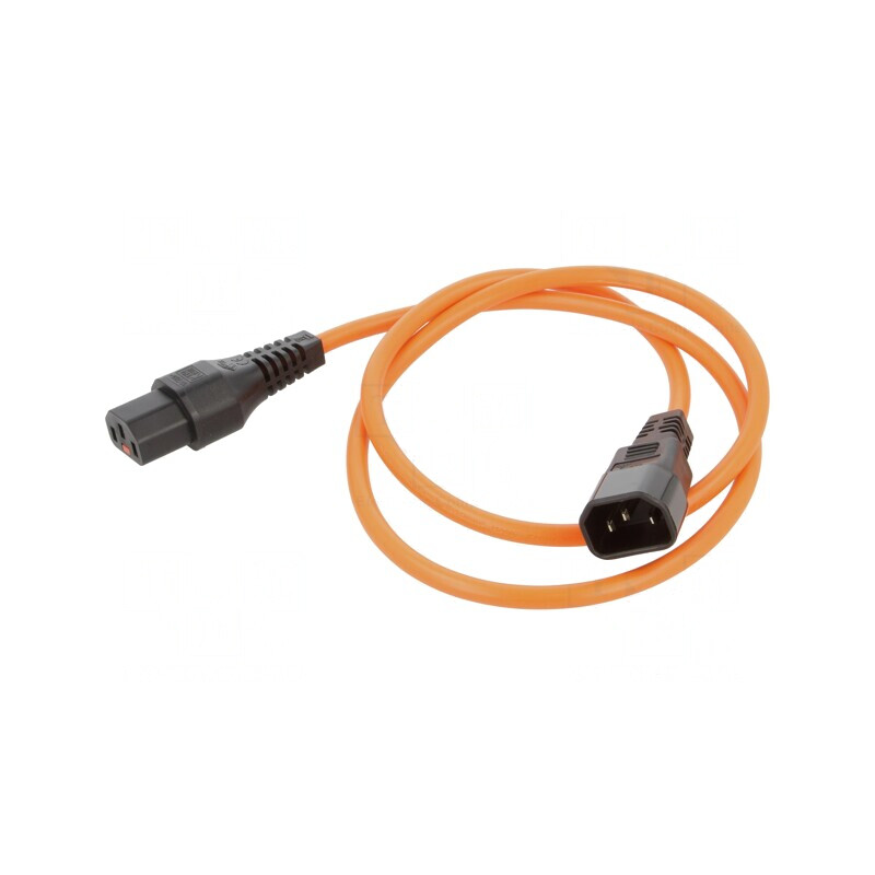 Cablu Blocare IEC LOCK 1m 10A C13-C14 | Electronic-mag.ro | Componente Electronice