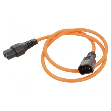 Cablu Blocare IEC LOCK 1m 10A C13-C14 | Electronic-mag.ro | Componente Electronice