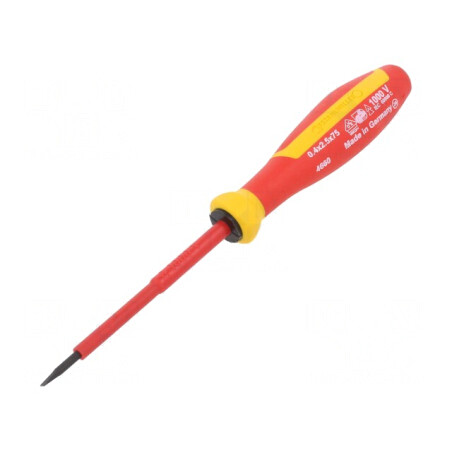Șurubelniță Izolată Plată 2,5x0,4mm 75mm 1kVAC | Electronic-mag.ro | Componente Electronice