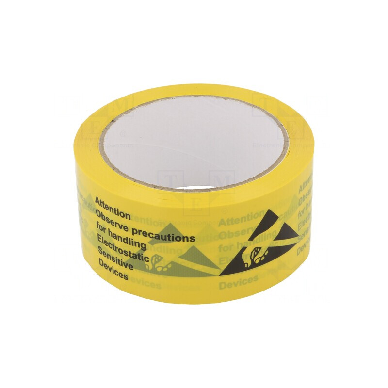 Etichetă Autoadezivă ESD Rola PVC 66m x 50mm | Electronic-mag.ro | Componente Electronice